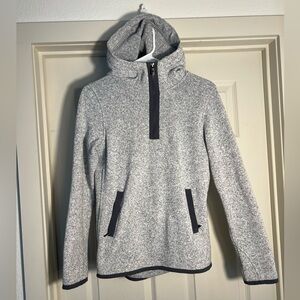 Lululemon It's Fleecing Cold Pullover Hoodie Womens Size 4 Grey Kangaroo Pouch